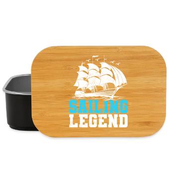 Sailing Legend Sailor Sail Captain - Lunch Box - Schwarz - Vorne