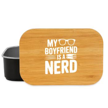 Mein Freund ist ein Nerd - Lunch Box - Schwarz - Vorne