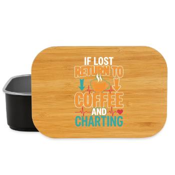 Night Shift Nurse, Tired - Lunch Box - black - Front