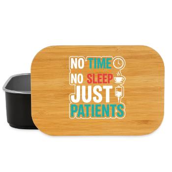 Night Shift Nurse, Tired - Lunch Box - black - Front