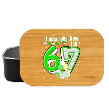 I was 6 Now Im 7 Birthday Shirt Kids 7 Birthday - Boîte à goûter - noir - Devant