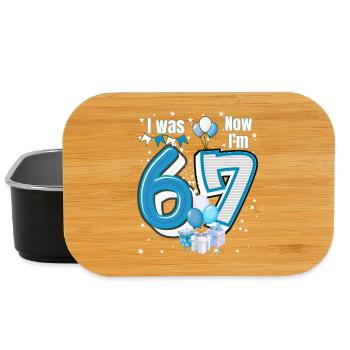 I was 6 Now Im 7 Birthday Shirt Kids 7 Birthday - Lunch Box - black - Front
