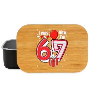 I was 6 Now Im 7 Birthday Shirt Kids 7 Birthday - Boîte à goûter - noir - Devant