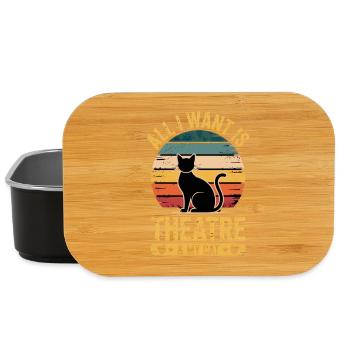 Théâtre musical : tout ce que je veux, mon chat & cadeau de théâtre - Boîte à goûter - noir - Devant