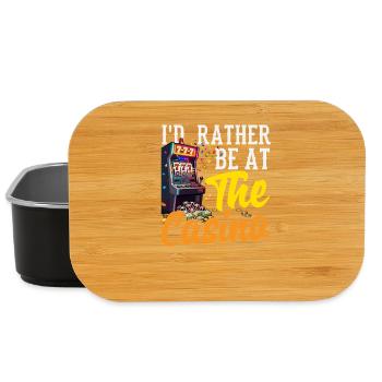 Prefer in the casino gambling slot machine poker - Lunch Box - black - Front