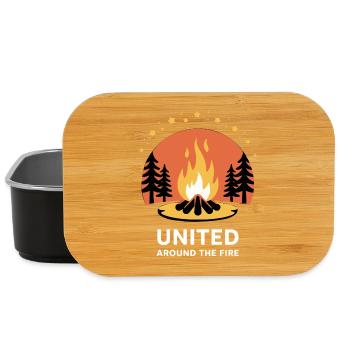 Lagerfeuer-Einheitskreis - Lunch Box - Schwarz - Vorne