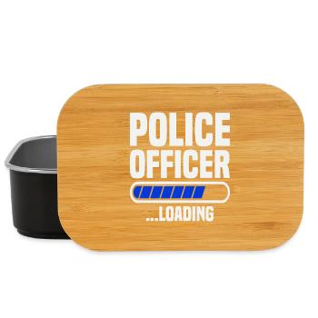  Police Officer loading Police School Grad Police - Lunch Box - black - Front