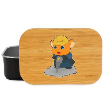 Chantier de construction Hamster Jackhammer - Boîte à goûter - noir - Devant