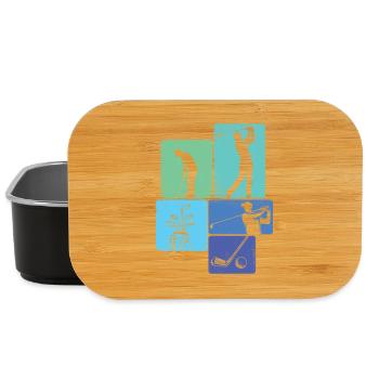 Scenic Golf Course Fairway Lover Style - Lunch Box - black - Front