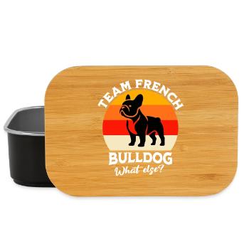 Équipe Bouledogue Français - Boîte à goûter - noir - Devant