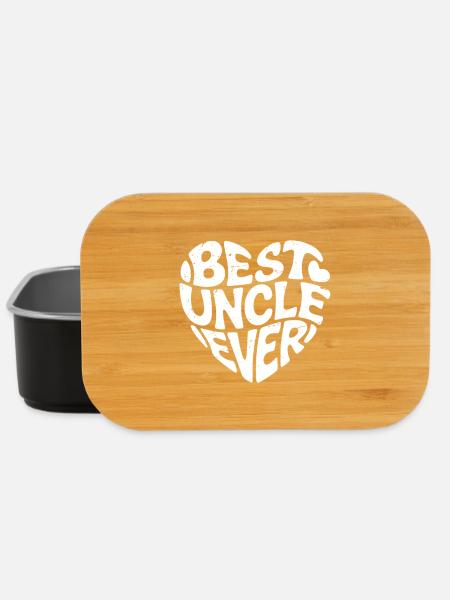 best uncle ever - Lunch Box - Schwarz