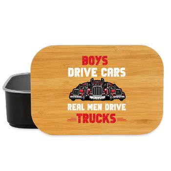 Real Men Trucks - Lunch Box - Schwarz - Vorne