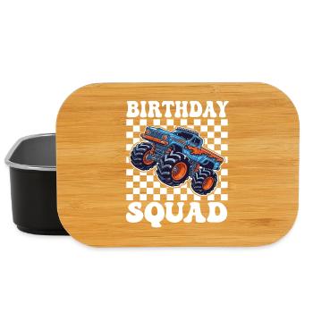 Monstertruck Birthday Squad - Lunch Box - Schwarz - Vorne