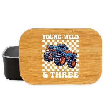 Young Wild & Three Monster Truck - Lunch Box - black - Front