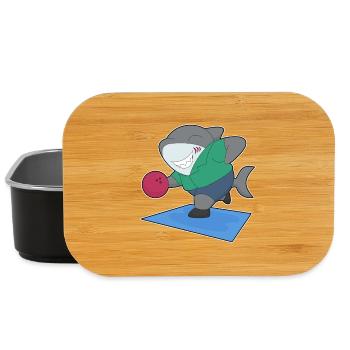 Shark Bowling Bowling Ball Sport - Boîte à goûter - noir - Devant