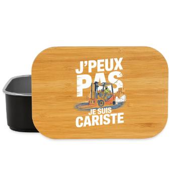 Humour Métier Logistique | T-Shirt Cariste Cadeau - Boîte à goûter - noir - Devant