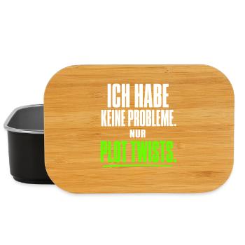 Ich habe keine Probleme nur Plot Twists - Lunch Box - Schwarz - Vorne