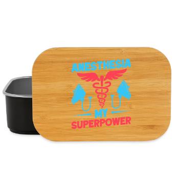 Anesthesiologist My Superpower Anesthesia - Lunch Box - black - Front