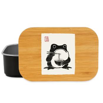 Japanisches Grumpy Frog Ramen-Nudelfest - Lunch Box - Schwarz - Vorne