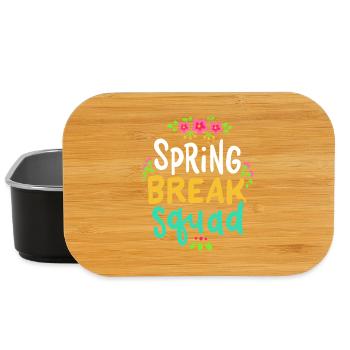 Spring Break Squad Floral - Lunch Box - black - Front