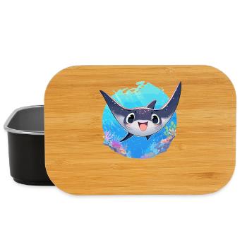 Rochen Mantarochen - Lunch Box - Schwarz - Vorne