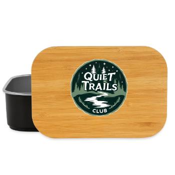 Quiet Trails Club Langsames Wandern Wald - Lunch Box - Schwarz - Vorne