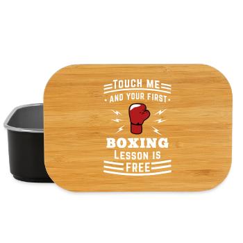 Touch Me Free Boxing Lesson Tee - Lunch Box - black - Front