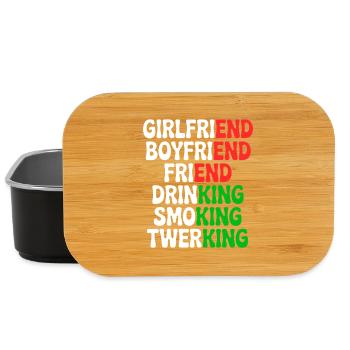 Ex Girlfriend King JGA Herren Single Party Malle - Lunch Box - Schwarz - Vorne