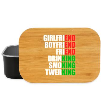 Ex Girlfriend King JGA Herren Single Party Malle - Lunch Box - Schwarz - Vorne