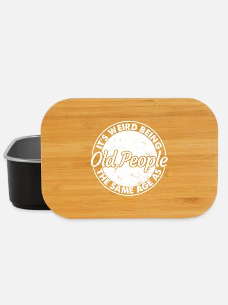 Alte Leute gleichaltriges Circle Tee - Lunch Box - Schwarz
