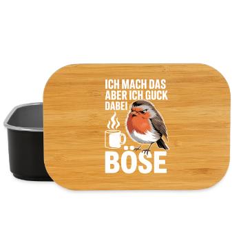  Ich Mach Das Aber Ich Guck Dabei Böse Lustiger - Lunch Box - Schwarz - Vorne