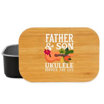 Father And Son Ukulele Buddies For Life Musiker - Lunch Box - Schwarz - Vorne