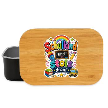 Schulkind 2026 Einschulung 2026 Schulanfang - Lunch Box - Schwarz - Vorne