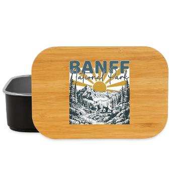Banff National Park Canada Vintage - Lunch Box - black - Front