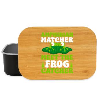 Attrapeur de grenouilles, Apparieur d’amphibiens, rencontrez la grenouille - Boîte à goûter - noir - Devant