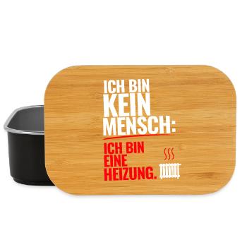 Ich bin keine Heizung Spruch T-Shirt Geschenk - Lunch Box - Schwarz - Vorne