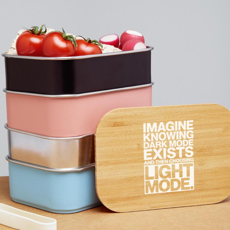 Dark Mode Exists Programmierer IT Nerd Coder Büro Lunch Box