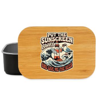 Lustiger Spruch Möwe Sommer - Lunch Box - Schwarz - Vorne