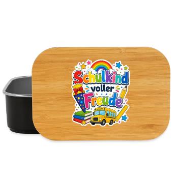 Schulkind 2026 Einschulung 2026 Schulanfang - Lunch Box - Schwarz - Vorne