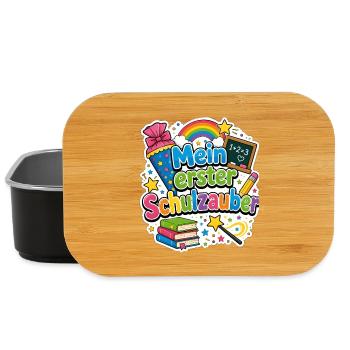 Schulkind 2026 Einschulung 2026 Schulanfang - Lunch Box - Schwarz - Vorne