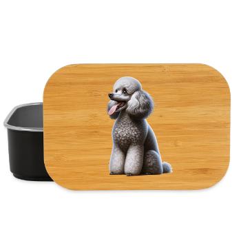 Caniche Pudel - Boîte à goûter - noir - Devant