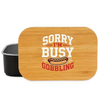 Glizzy Gobbler Sausage Lover With Humor - Lunch Box - black - Front