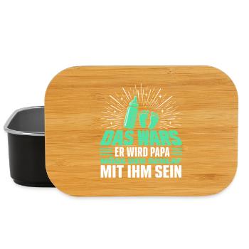 Das Wars Er wird Papa - Lunch Box - Schwarz - Vorne