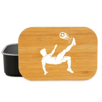 Fallrückzieher Fussball Silhouette - Lunch Box - Schwarz - Vorne