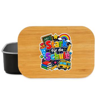 Schulkind 2026 Einschulung 2026 Schulanfang - Lunch Box - Schwarz - Vorne