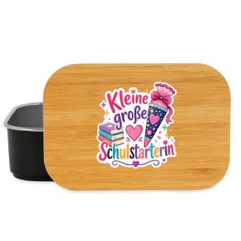 Schulkind 2026 Einschulung 2026 Schulanfang - Lunch Box - Schwarz - Vorne