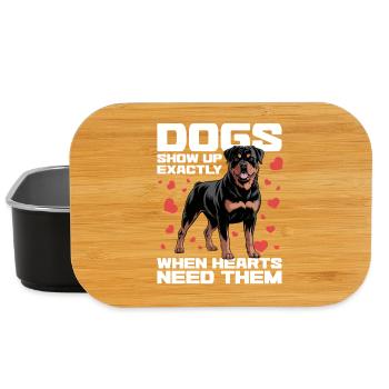 Rottweiler Rottweiler Rottie Race de chien - Boîte à goûter - noir - Devant