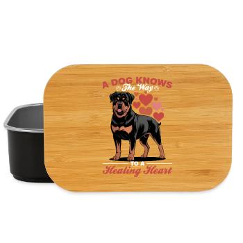 Rottweiler Rottweiler Rottie Race de chien - Boîte à goûter - noir - Devant