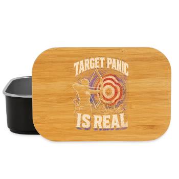 Bogenschießen Bogenschütze Target Panic Is Real - Lunch Box - Schwarz - Vorne