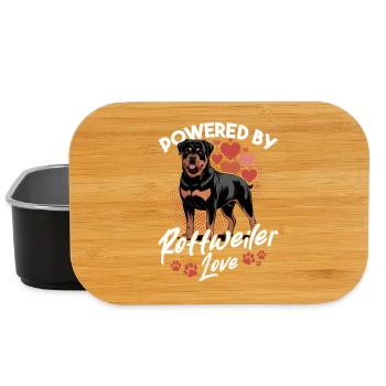 Rottweiler Rottweiler Rottie Race de chien - Boîte à goûter - noir - Devant